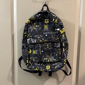 Hufflepuff Themed Black and Yellow Kids Backpack